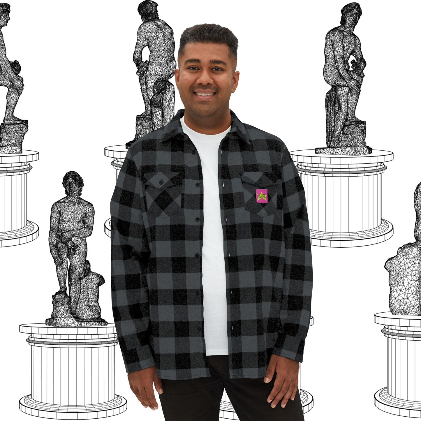 OMW Unisex Flannel Shirt - Oh Mine Words Flannel Shirt