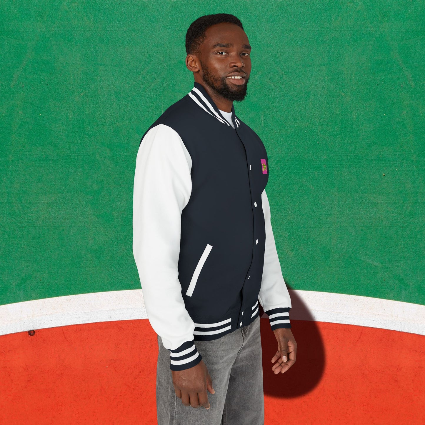 OMW Unisex Heavyweight Letterman Jacket - Oh Mine Words Outerwear