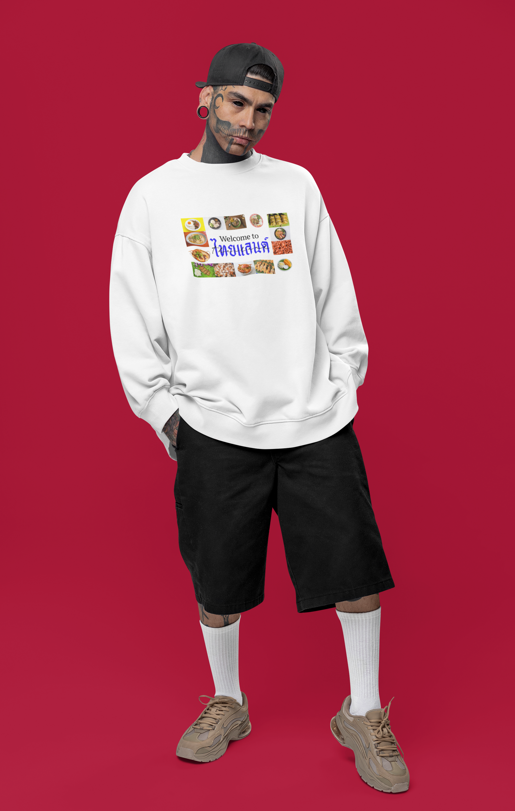 Welcome to ไทยแลนด์ (Thailand) Unisex Sweatshirt - Oh Mine Words Sweatshirt