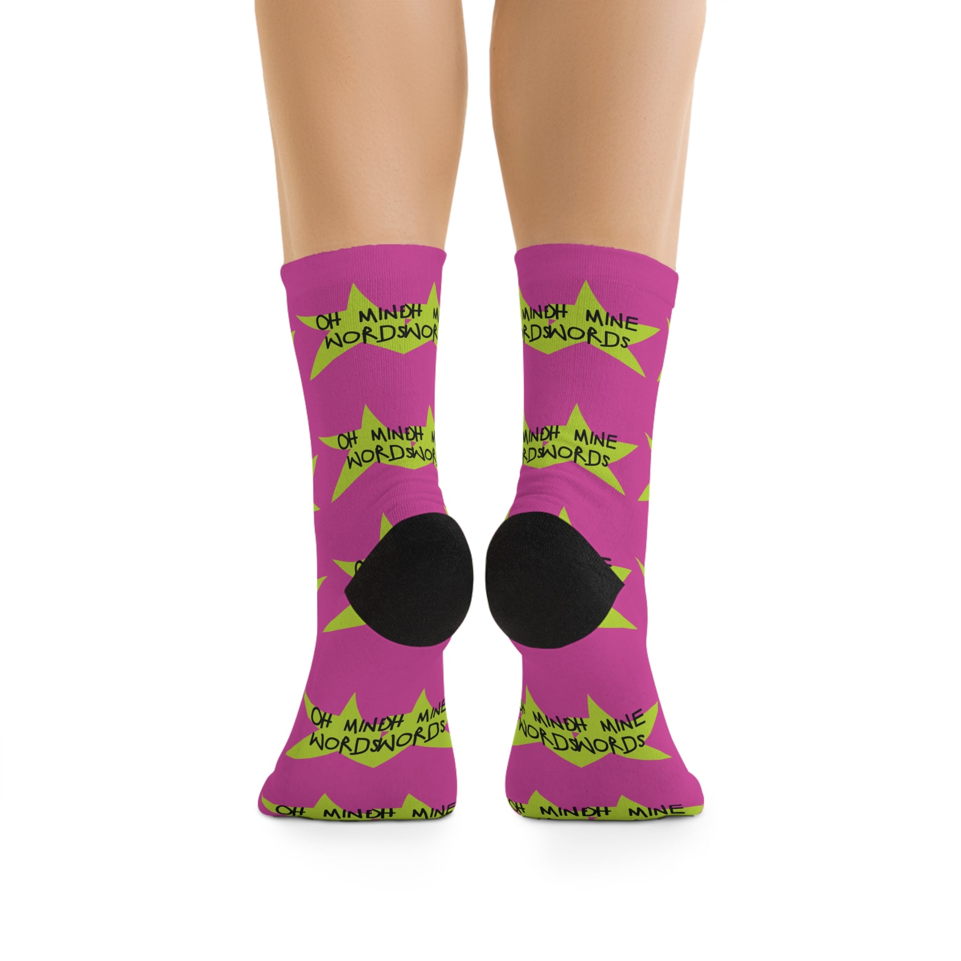 OMW Recycled Poly Socks - Oh Mine Words Socks