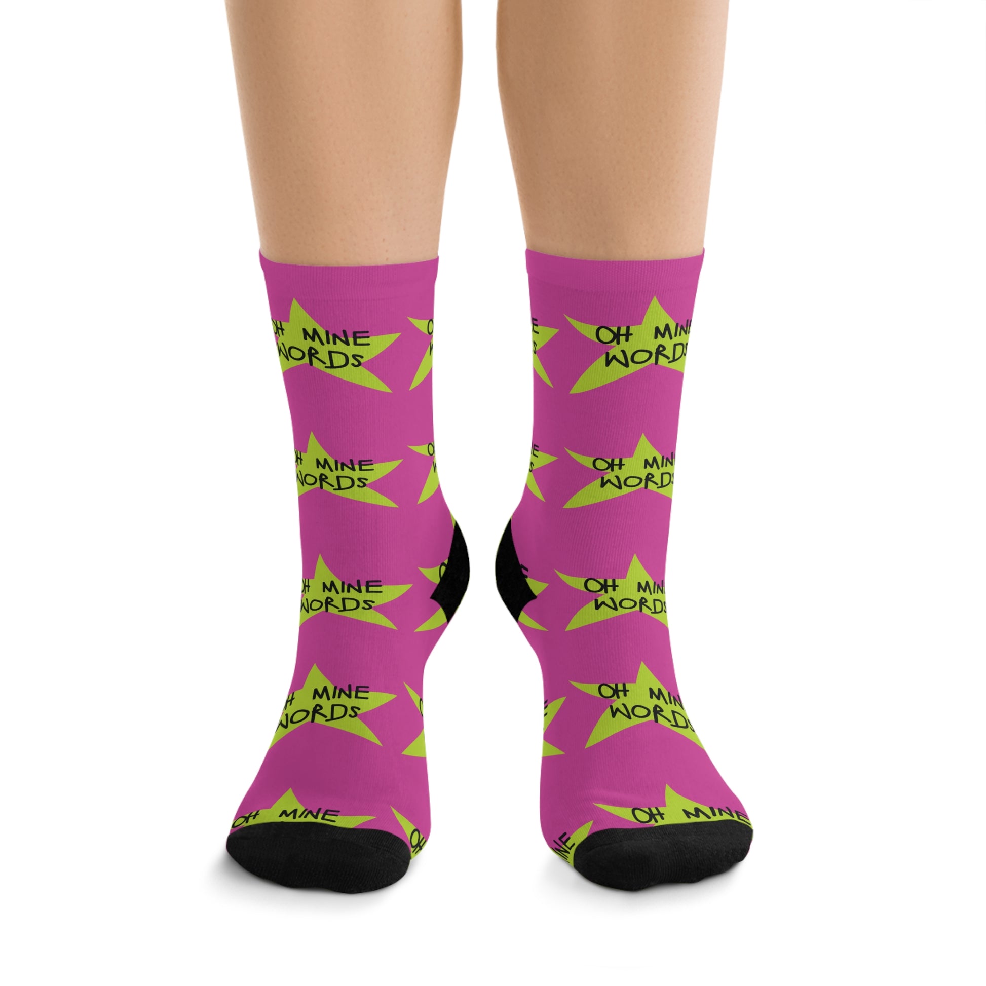 OMW Recycled Poly Socks - Oh Mine Words Socks