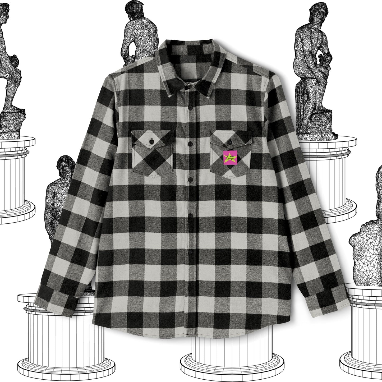 OMW Unisex Flannel Shirt - Oh Mine Words Flannel Shirt