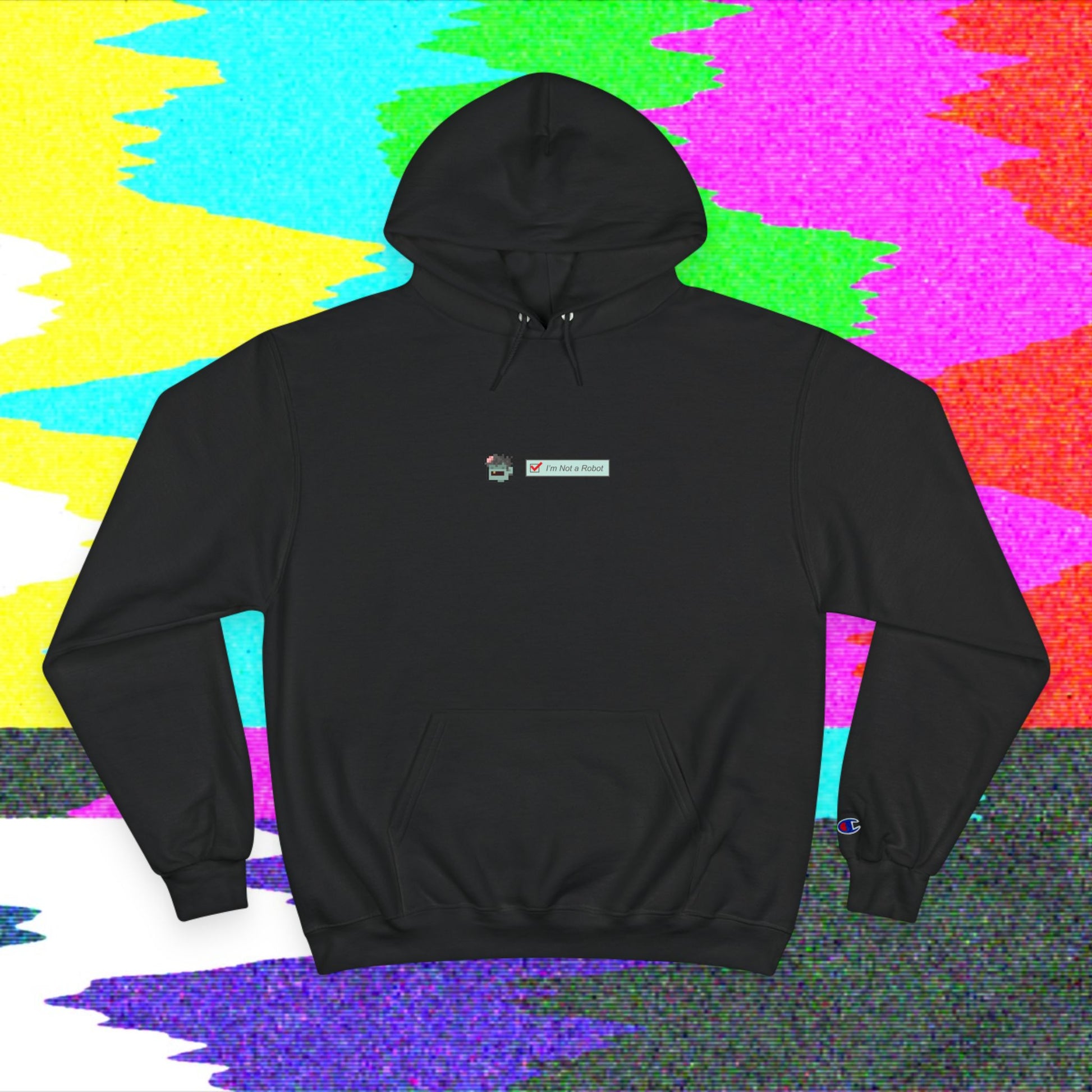 I'm Not a Robot (001) Unisex Champion Hoodie - Oh Mine Words Hoodie