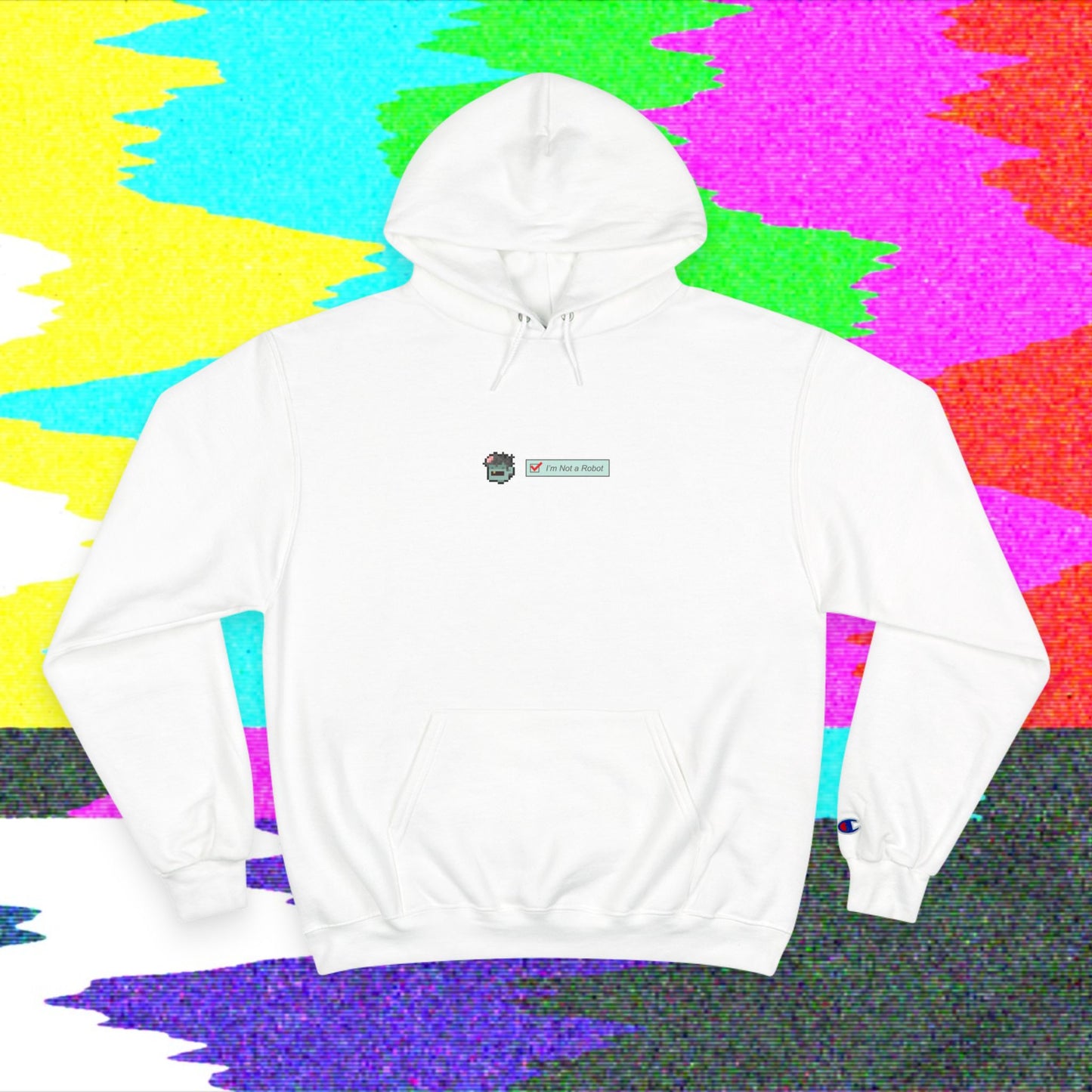 I'm Not a Robot (001) Unisex Champion Hoodie - Oh Mine Words Hoodie